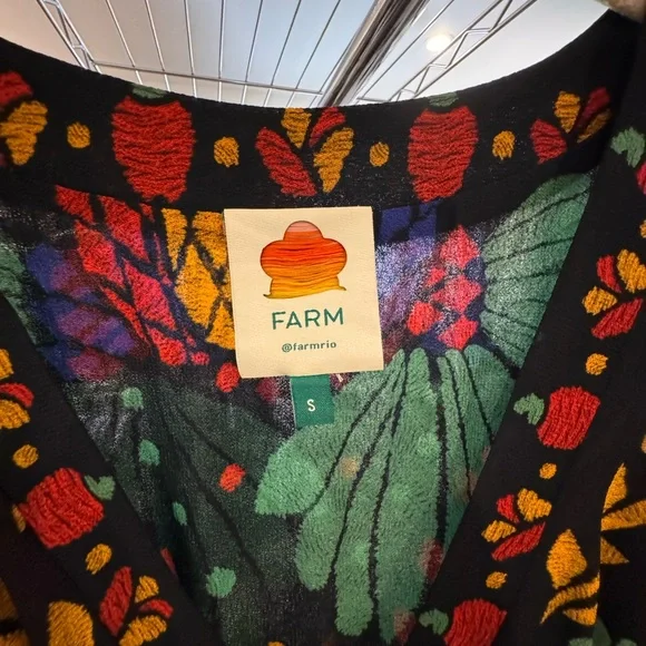 Rare FARM Rio Georgette Maxi Dress. Size S. - Picture 7 of 8